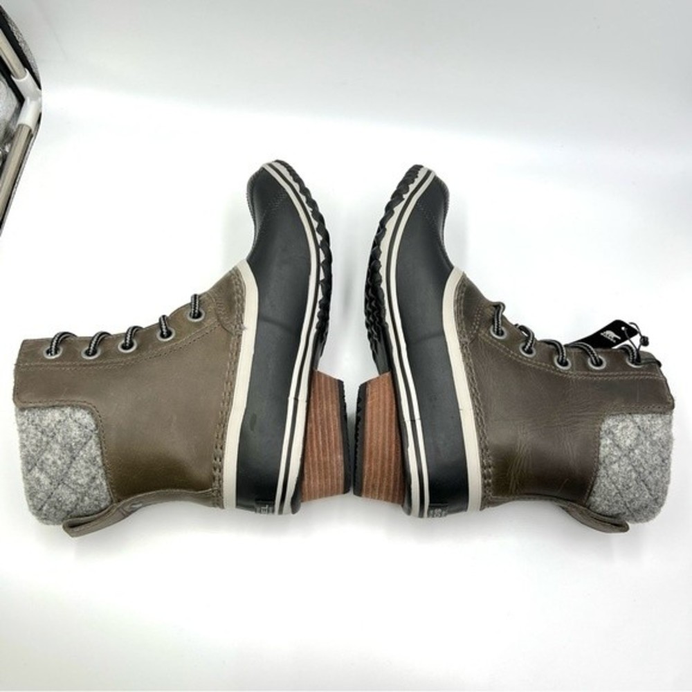 Sorel Women's Slimpack Lace II Winter Snow Rain Duck Boots Quarry Black Size 7 - Picture 9 of 13